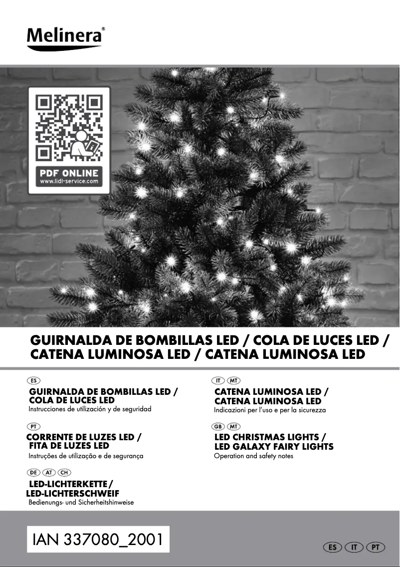 Page 1 of the manual User Manual Melinera HG05412A