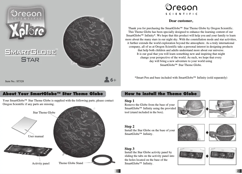 First page image of the manual for ST328