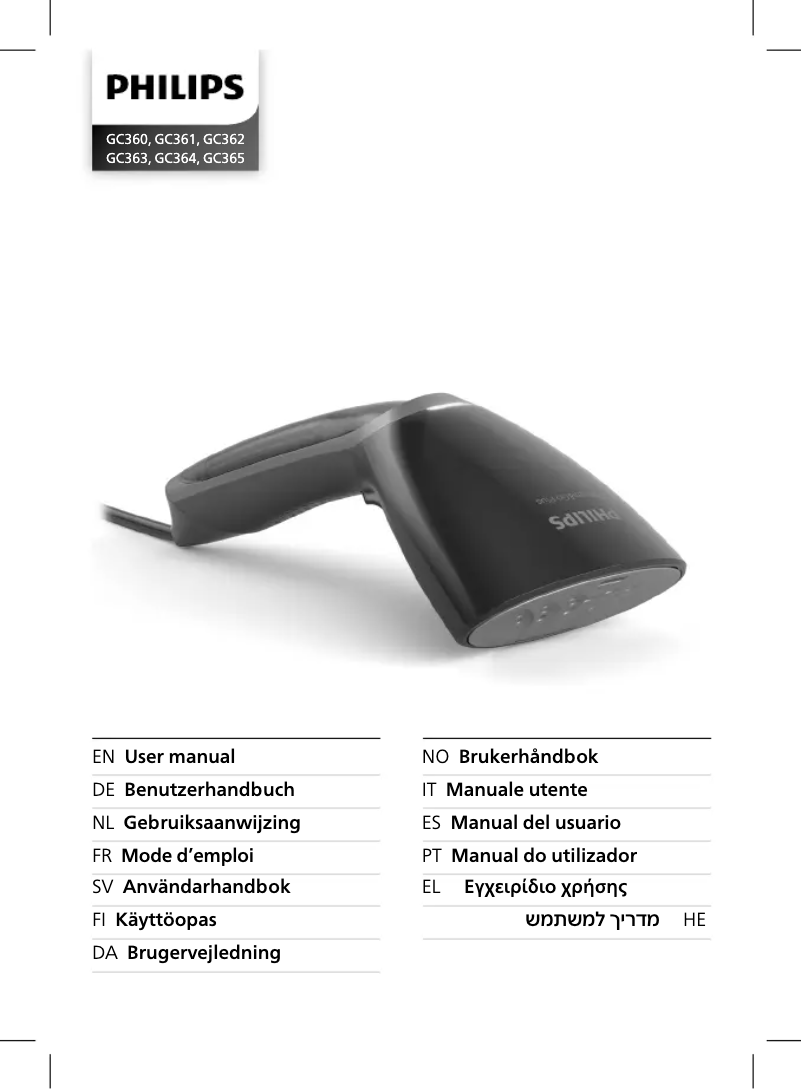 First page image of the manual for Steam & Go Plus GC364