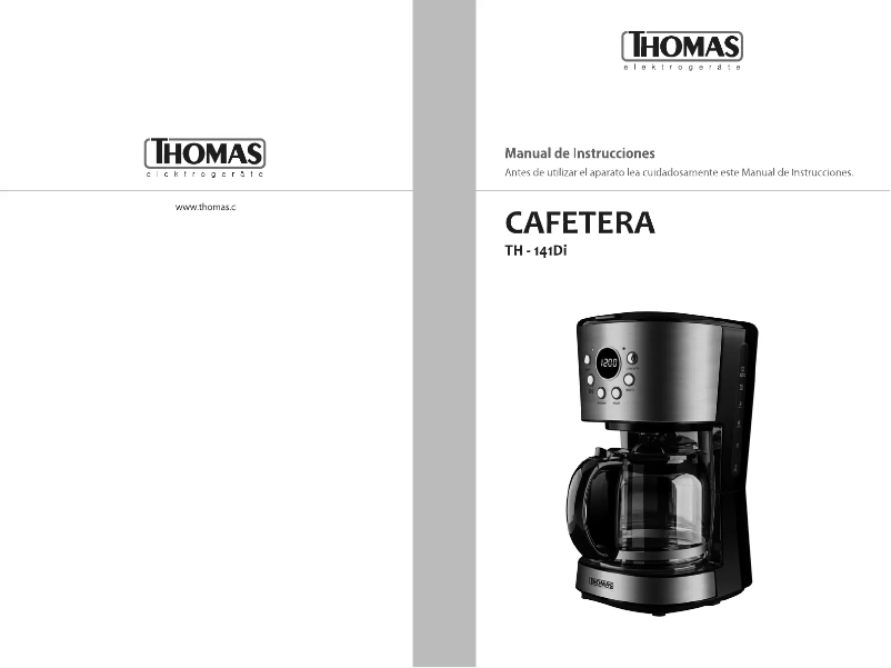 First page image of the manual for TH-141Di