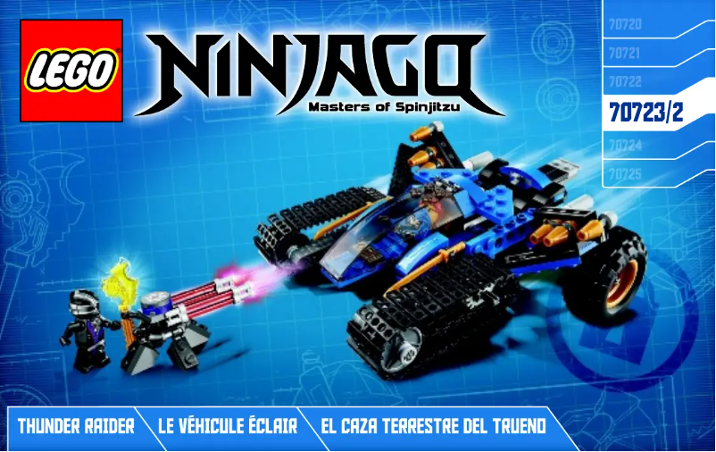 First page image of the manual for Ninjago 70723
