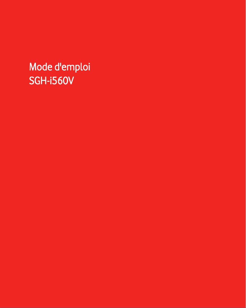 Page 1 of the manual User Manual Samsung SGH-I560