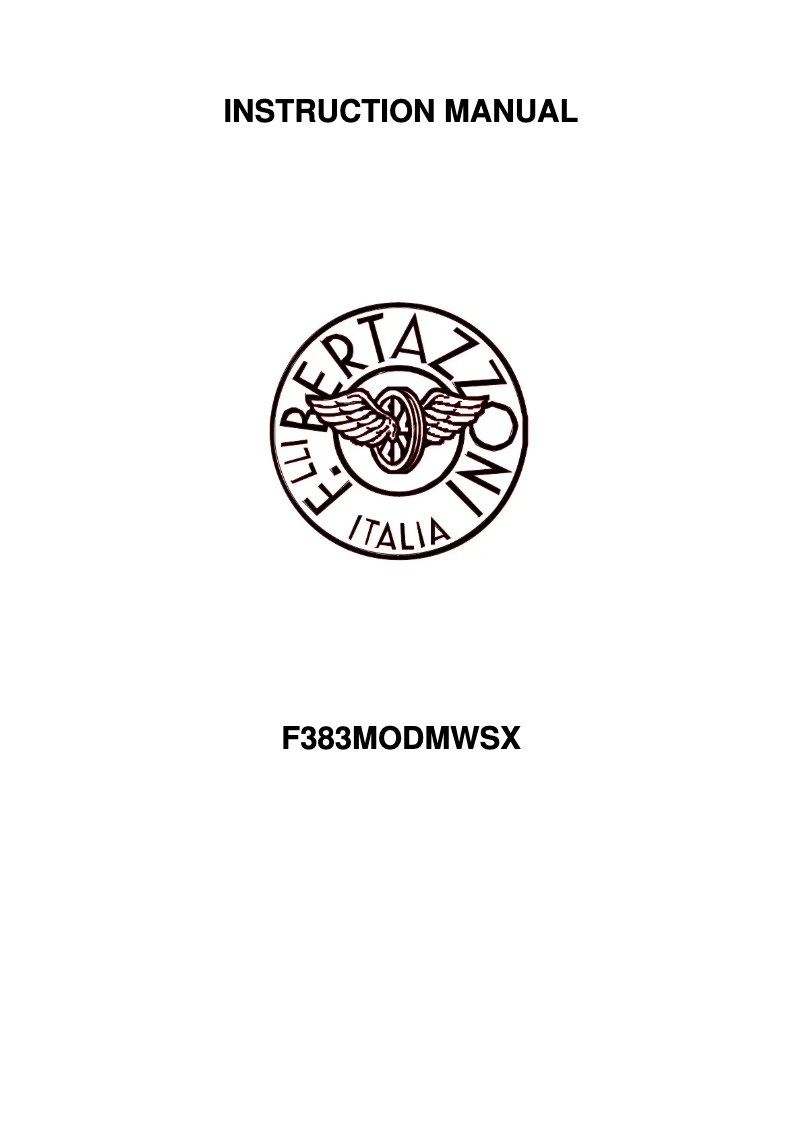 First page image of the manual for F383MODMWSGNE