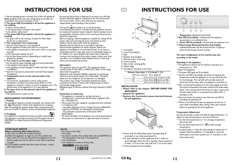 First page image of the manual for AFG 6516-B WP