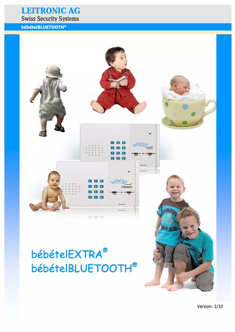 Page 1 of the manual User Manual Bébétel Bluetooth