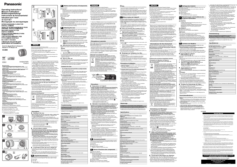 First page image of the manual for H-X09