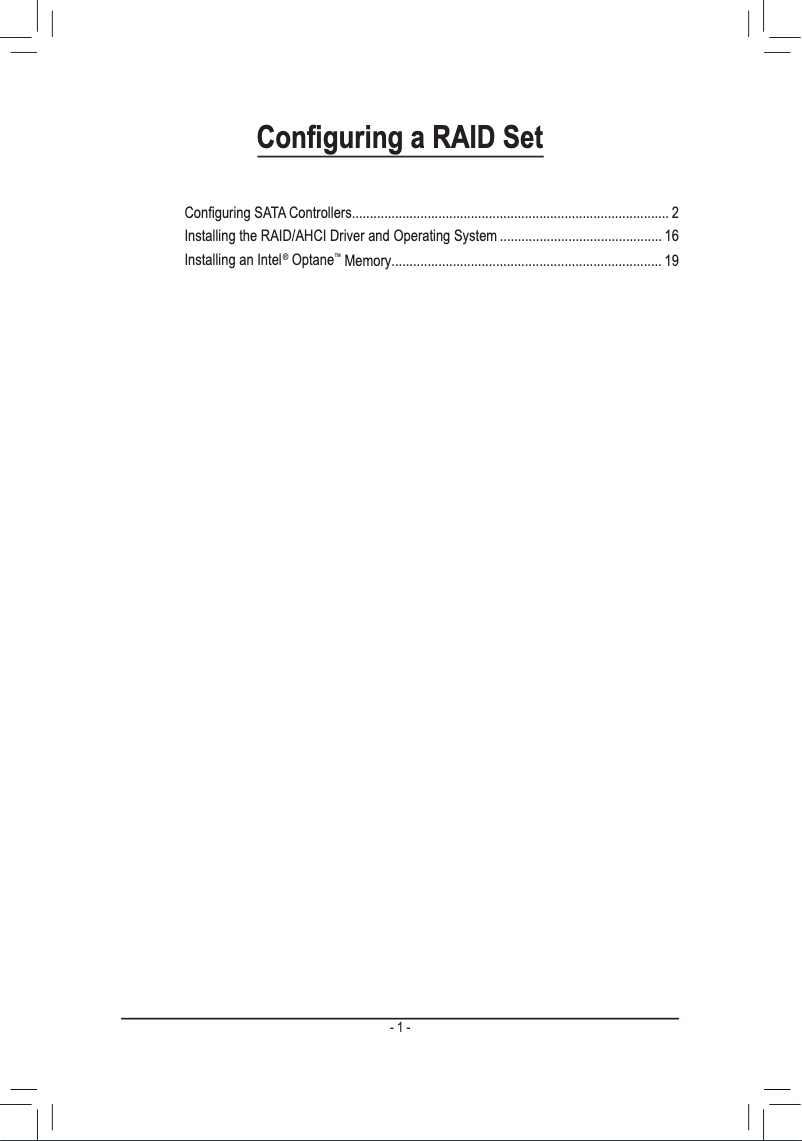 Page 1 of the manual Installation Guide Gigabyte H370 Aorus Gaming 3 Wifi