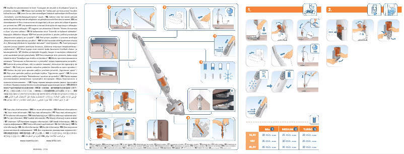 Page 1 of the manual User Manual Rowenta Air Force Extreme RH8812WH