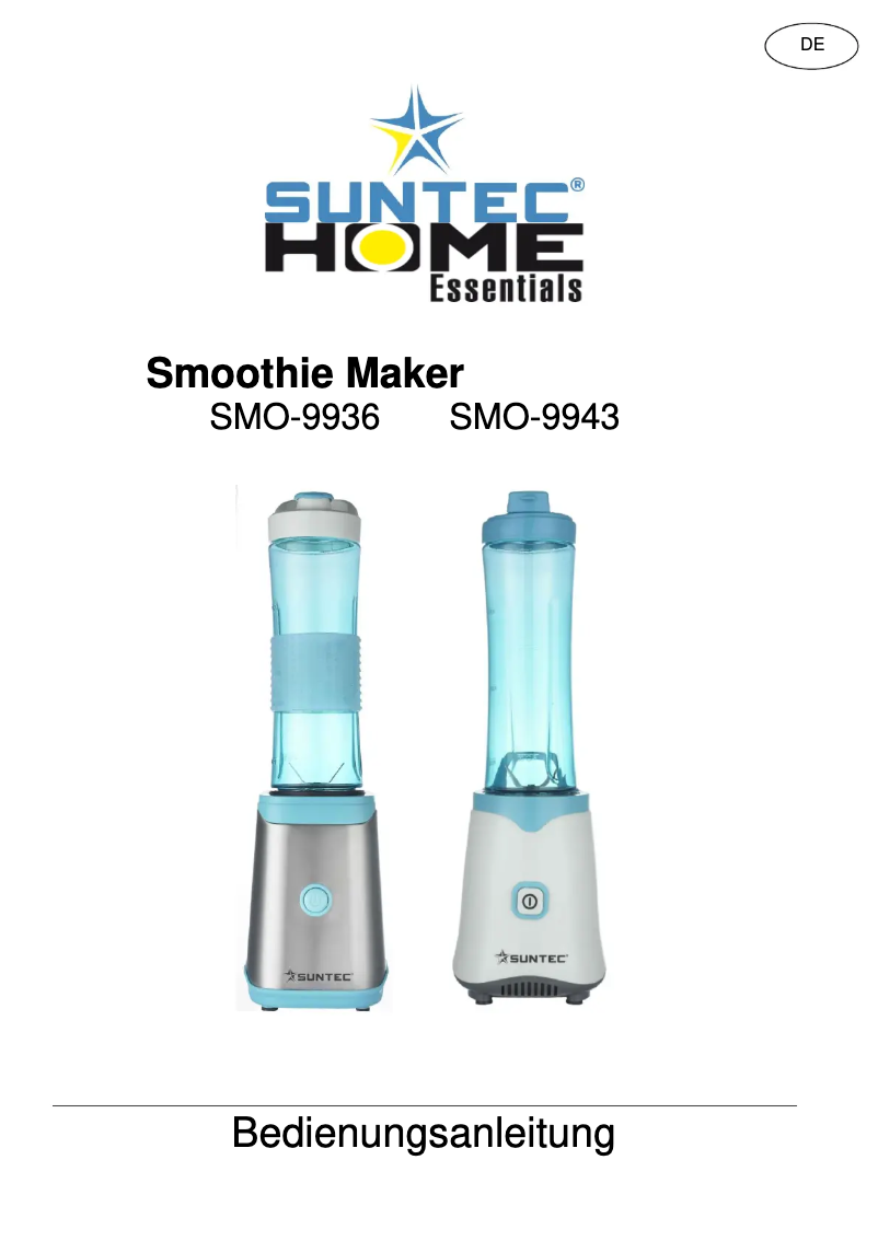 First page image of the manual for SMO-9936