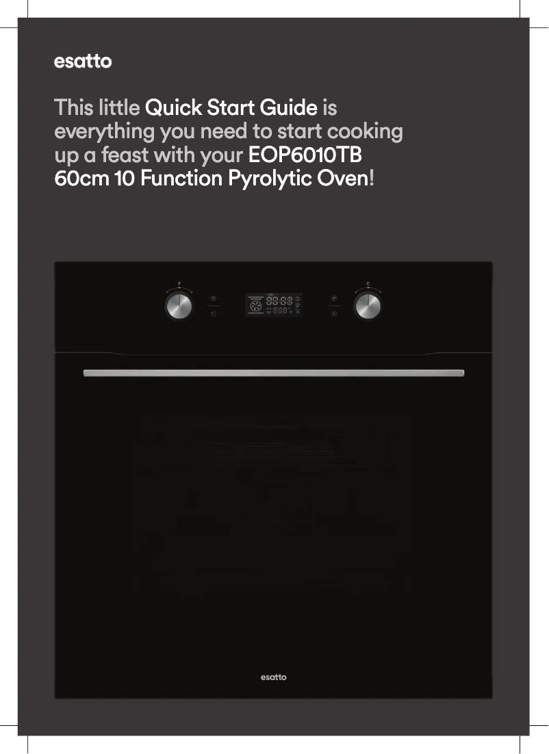 Page 1 of the manual Quick Start Guide Esatto EO605TB