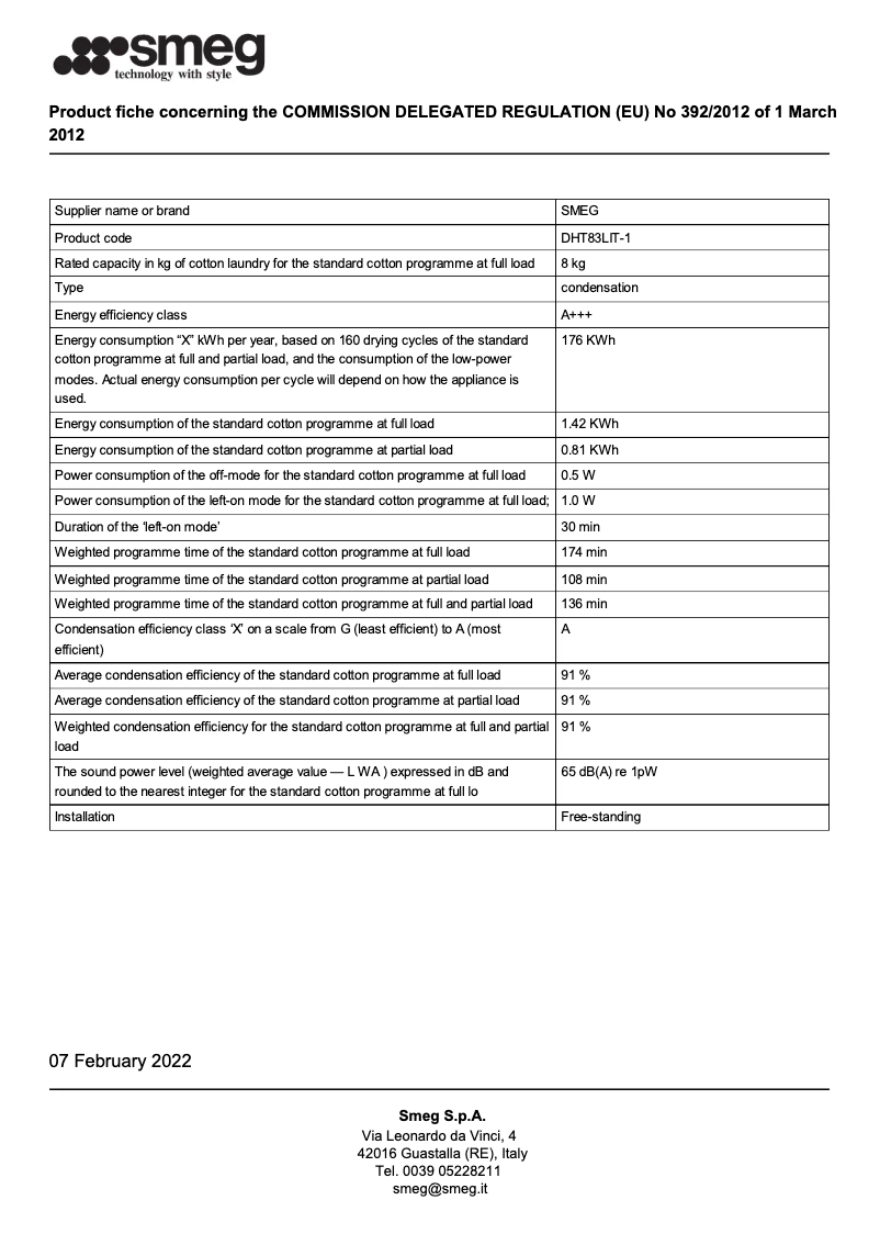 First page image of the manual for DHT83LIT-1