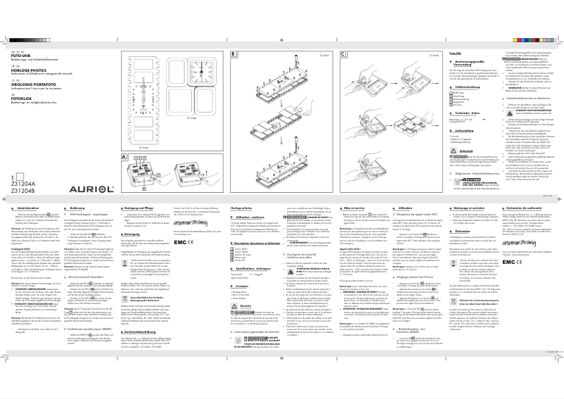 First page image of the manual for Z31204A