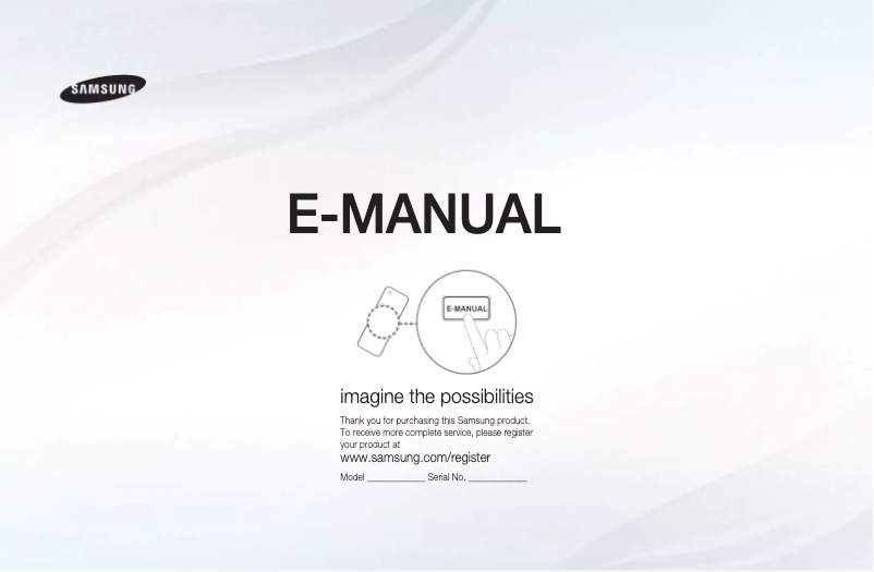First page image of the manual for PS51E470A1M