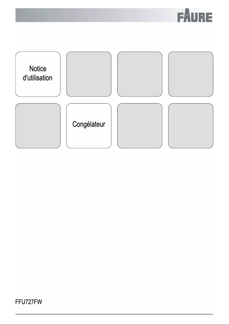 Page 1 of the manual User Manual Faure FFU727FW