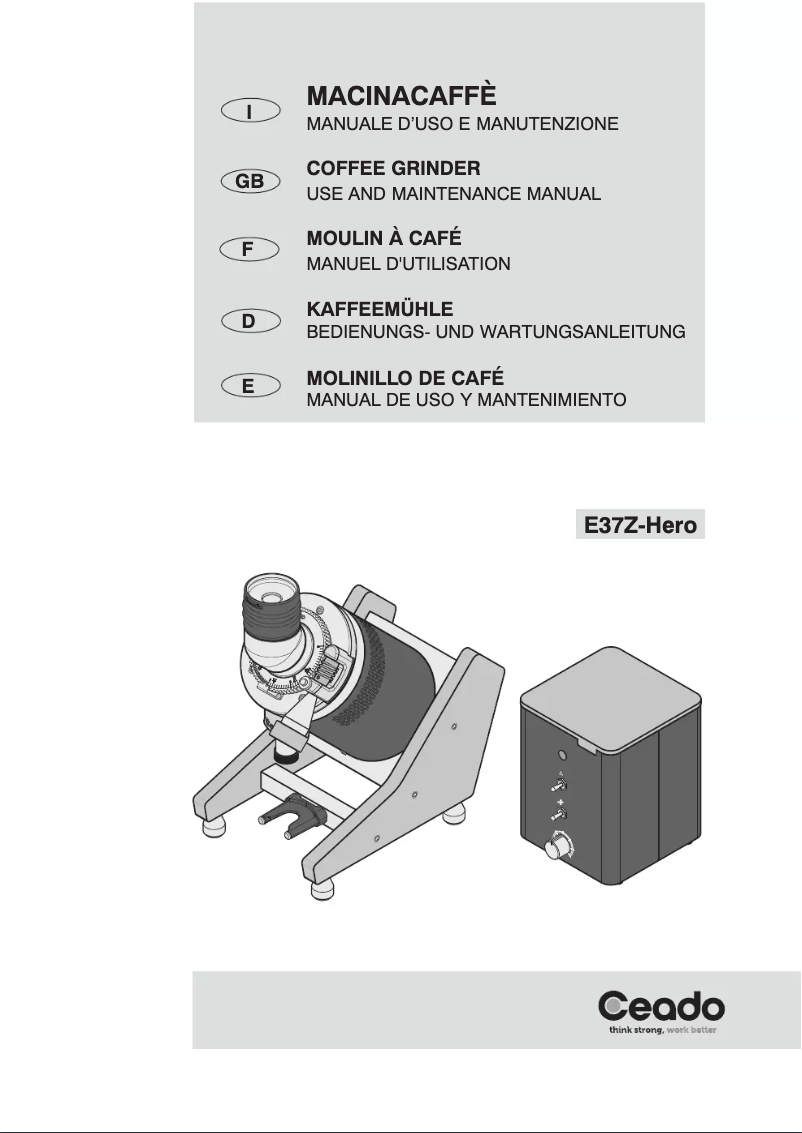 Page 1 of the manual User Manual Ceado E37Z-Hero
