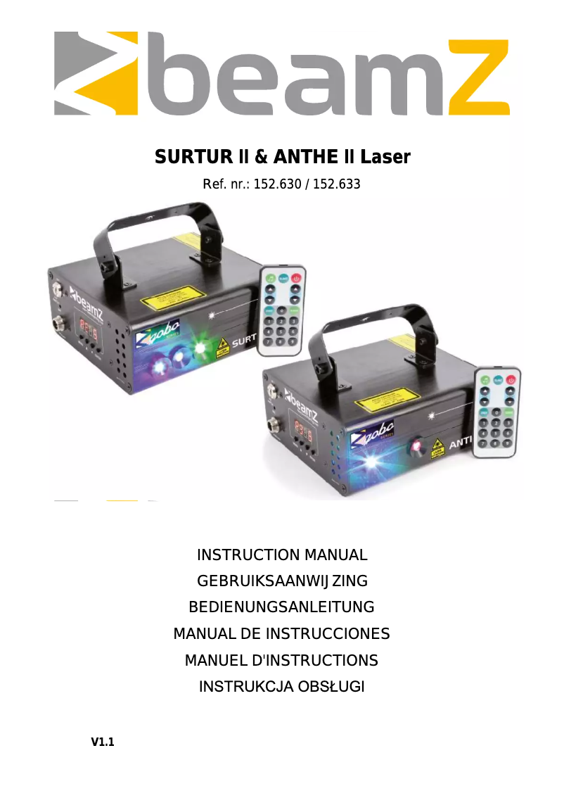 First page image of the manual for The Anthe II