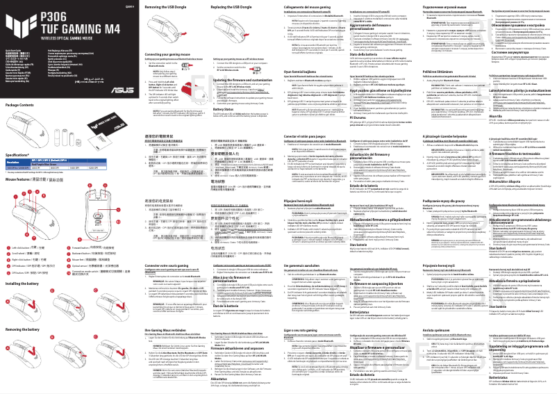 Page 1 of the manual Quick Start Guide Asus TUF Gaming M4 Wireless