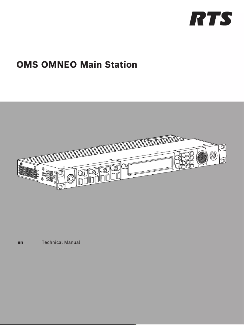 First page image of the manual for OMS