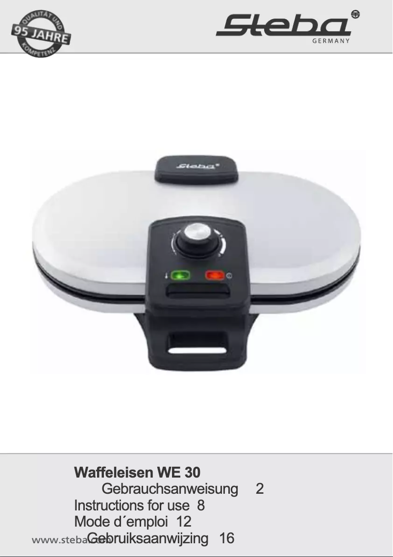 First page image of the manual for WE30