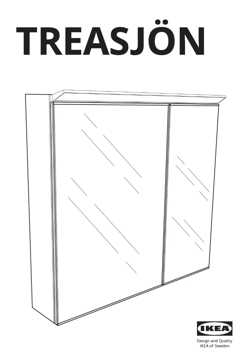 Page 1 of the manual User Manual Ikea TREASJÖN 505.739.06