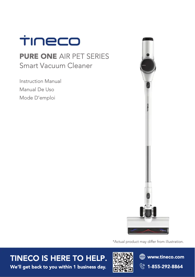 First page image of the manual for Pure ONE Air Pet