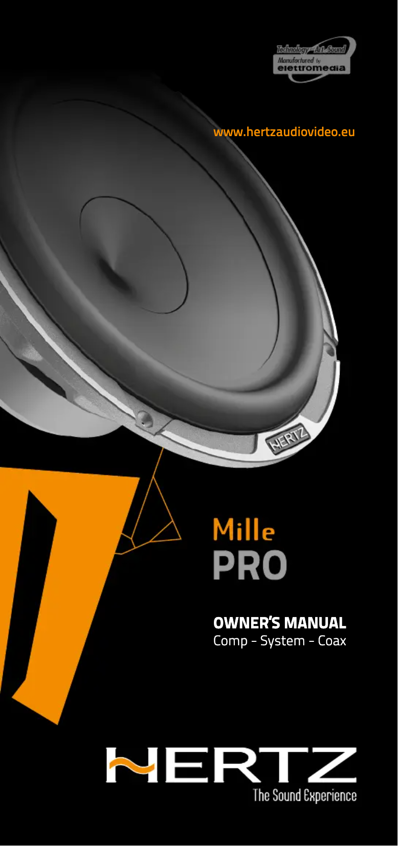 Page 1 of the manual Technical Sheet Hertz Mille Pro MP 25.3