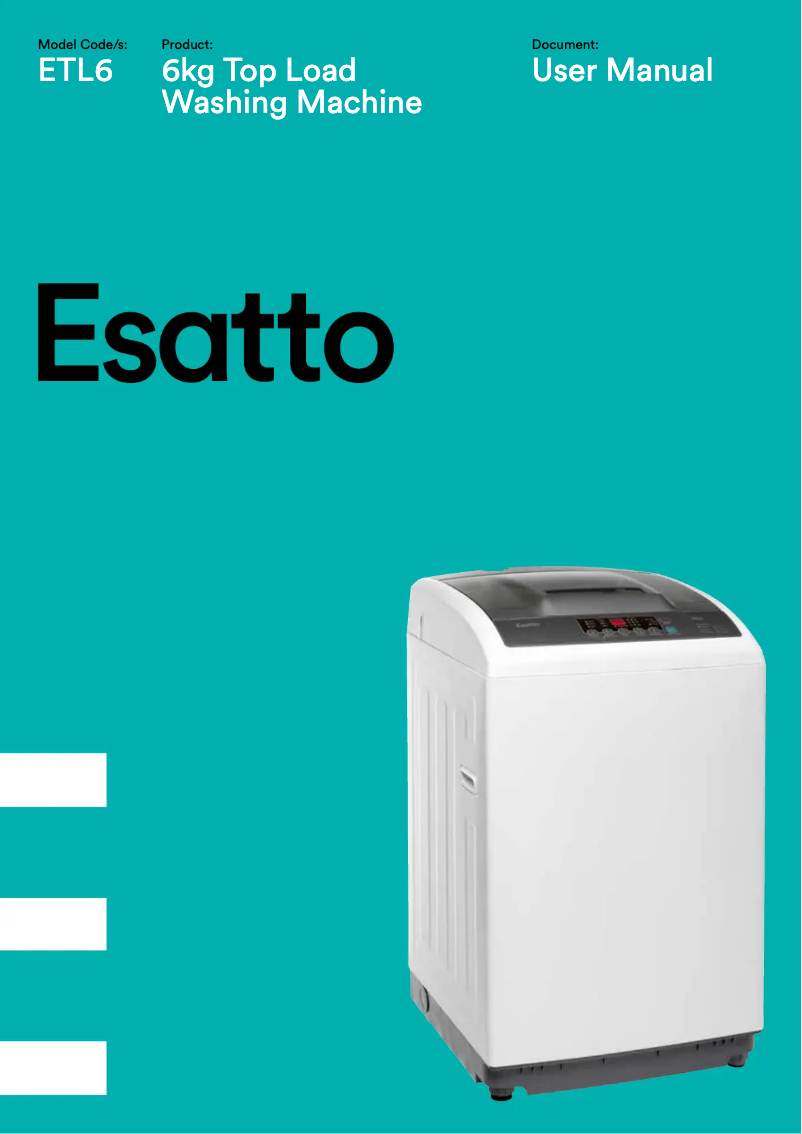 Page 1 of the manual User Manual Esatto ETL6