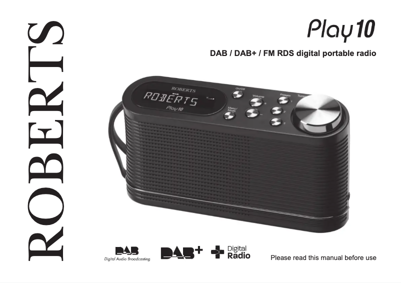 First page image of the manual for Play 10