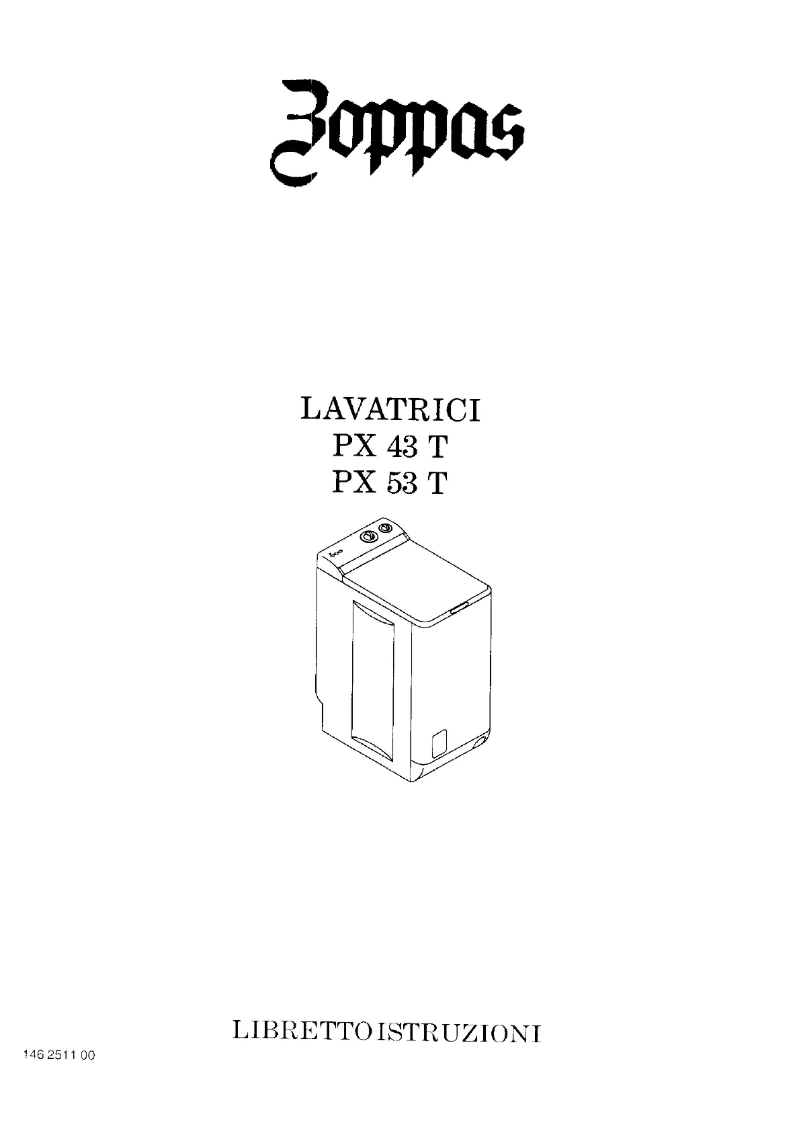 First page image of the manual for PX43T