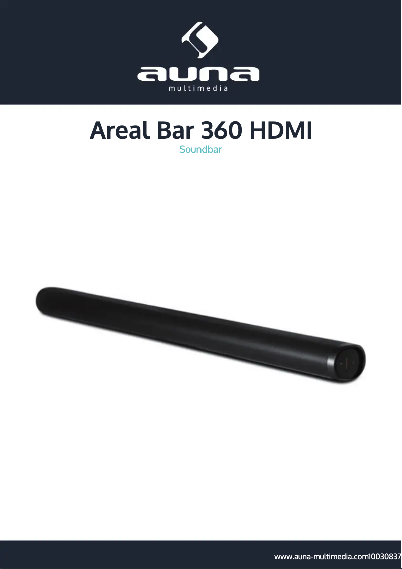 First page image of the manual for Areal Bar 360