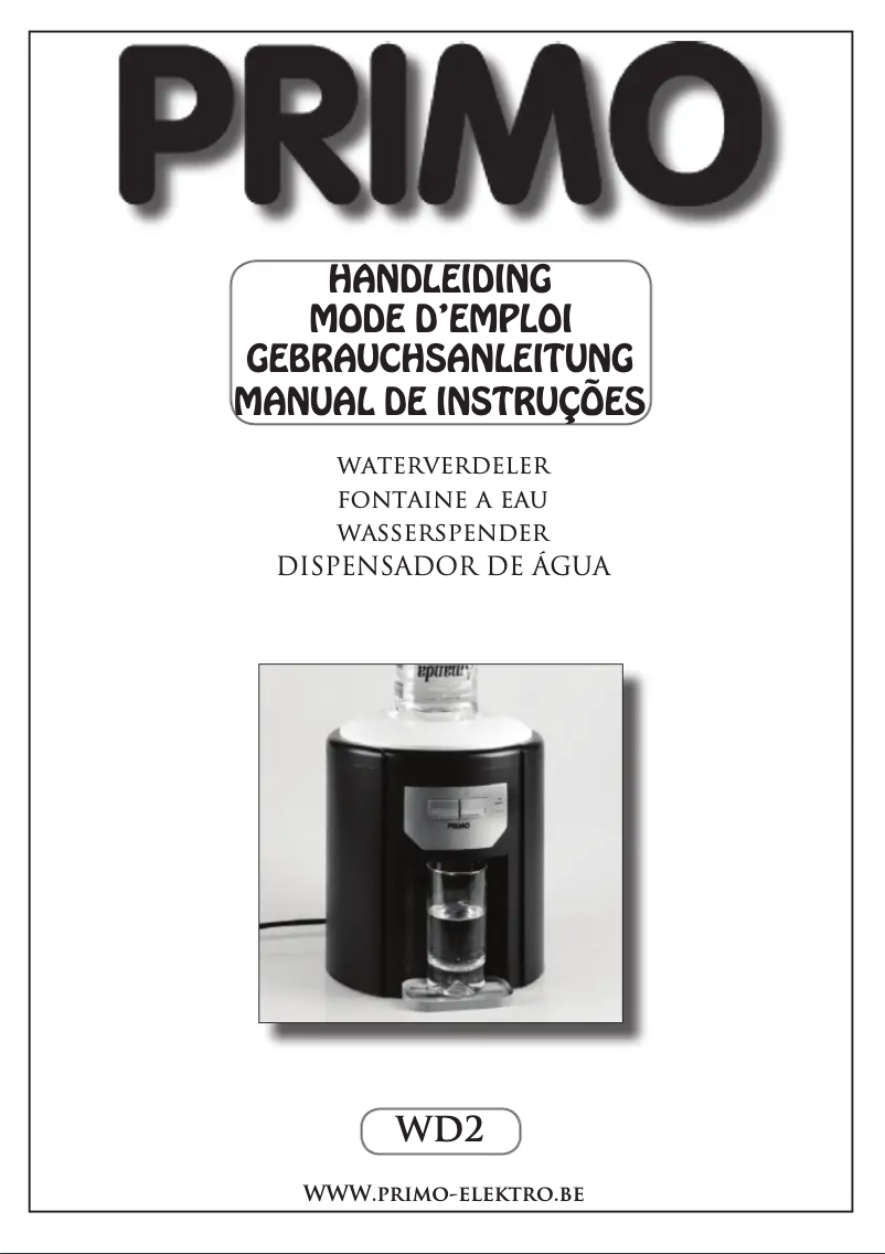 Page 1 of the manual User Manual Primo WD2