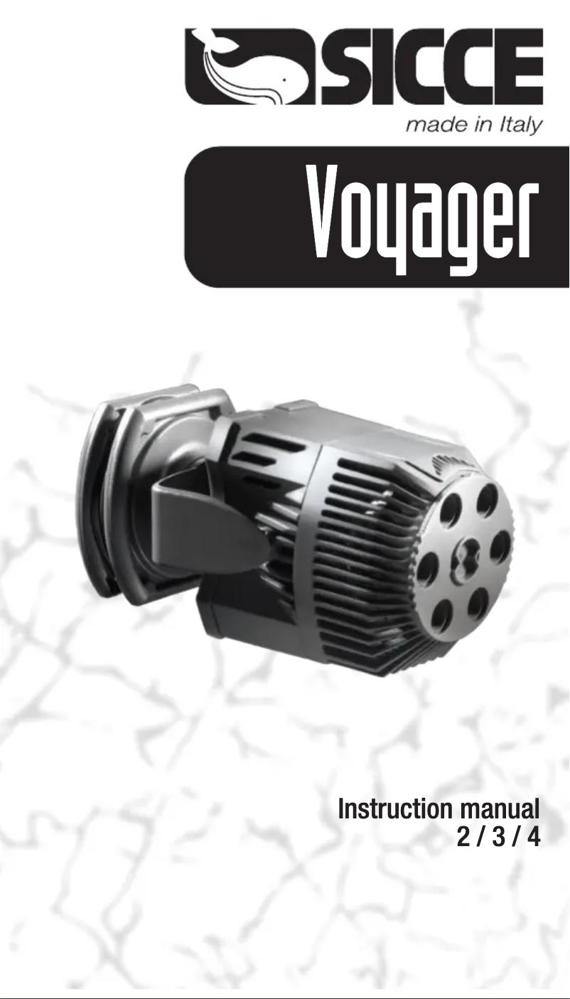 Page 1 of the manual User Manual Sicce Voyager 4