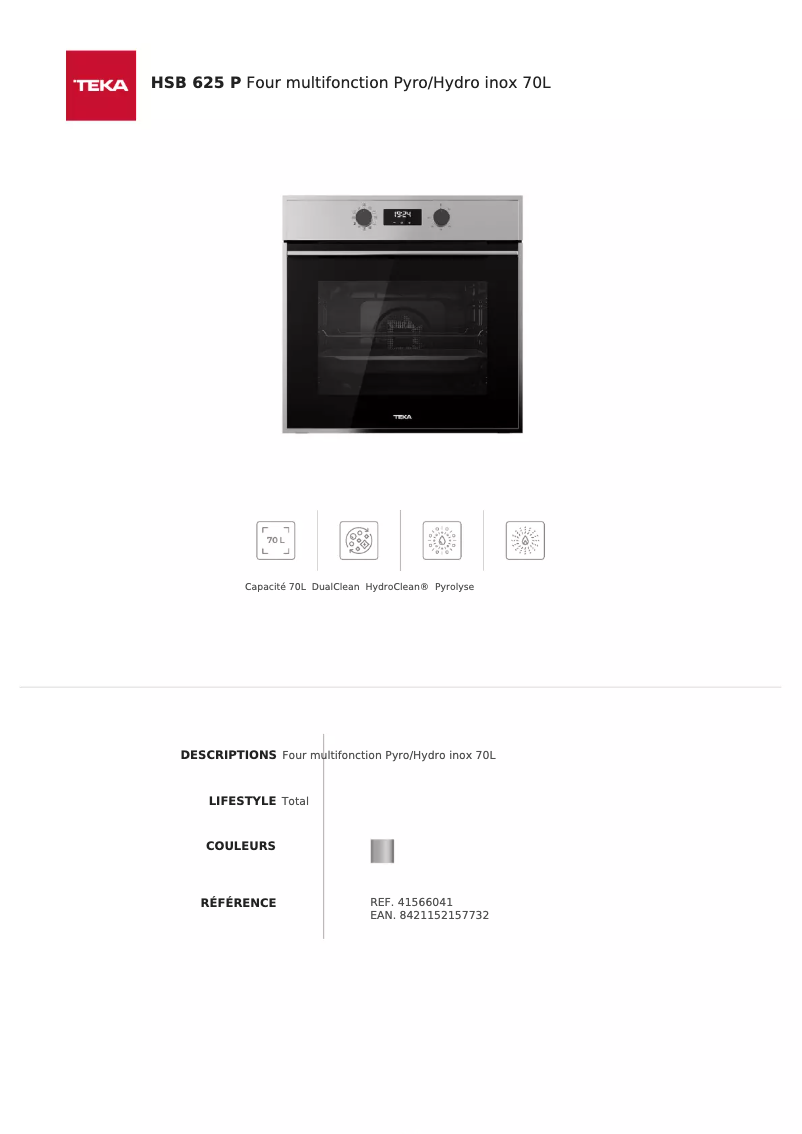 Image de la première page du manuel de l'appareil HSB 625 P