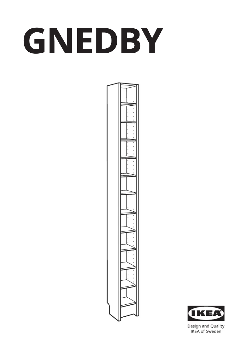 Page 1 of the manual User Manual Ikea GNEDBY 402.771.43
