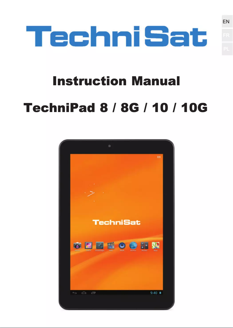 Page 1 of the manual User Manual TechniSat TechniPad 10