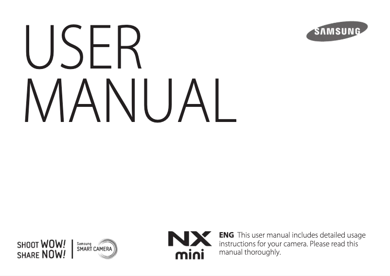 First page image of the manual for NX F1 Mini