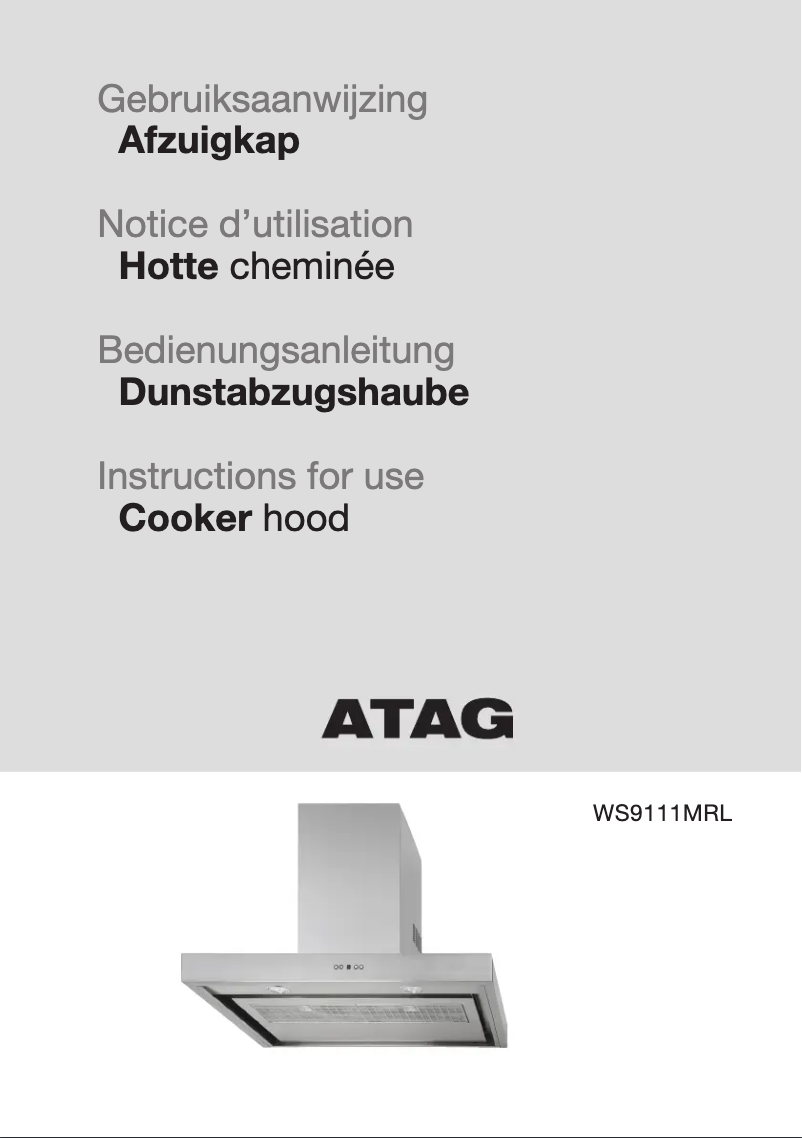 First page image of the manual for WS9111MRL