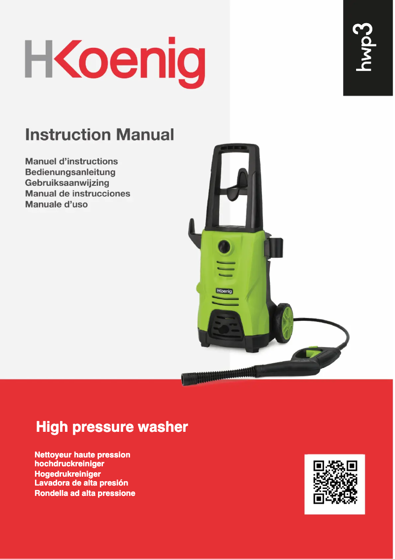 Page 1 of the manual User Manual H.Koenig HWP3