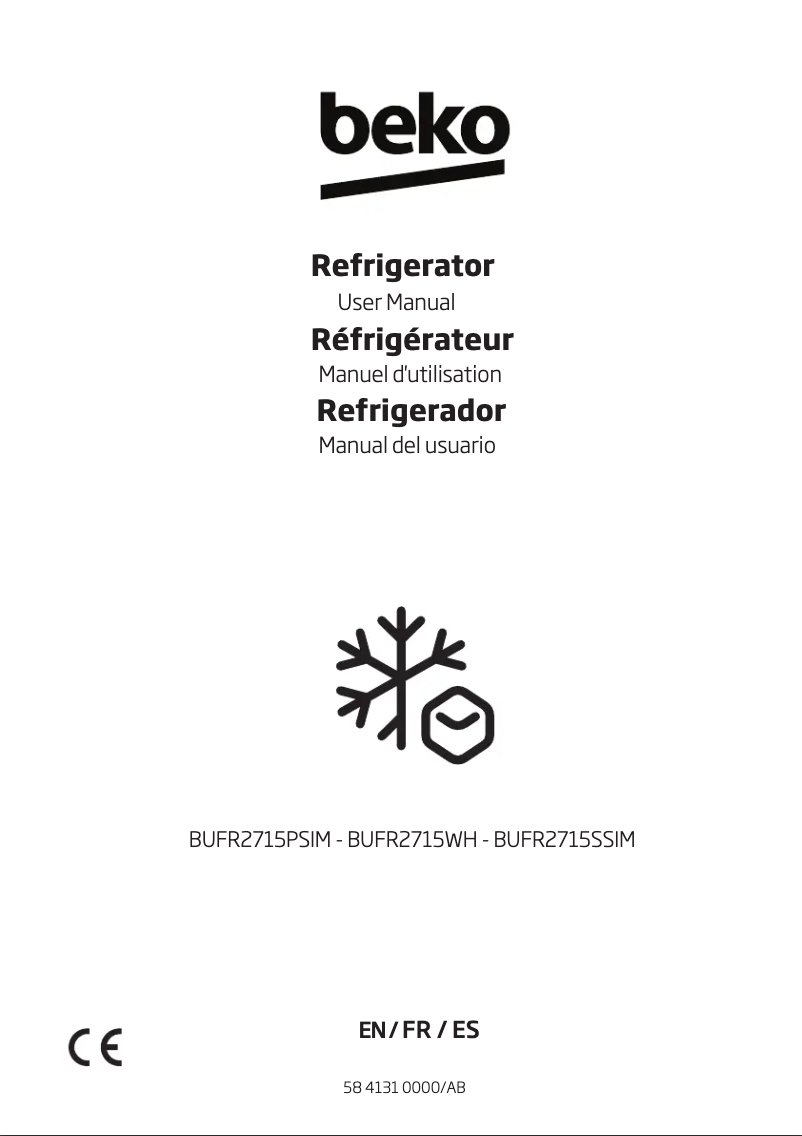 Page 1 of the manual User Manual Beko BUFR2715MG