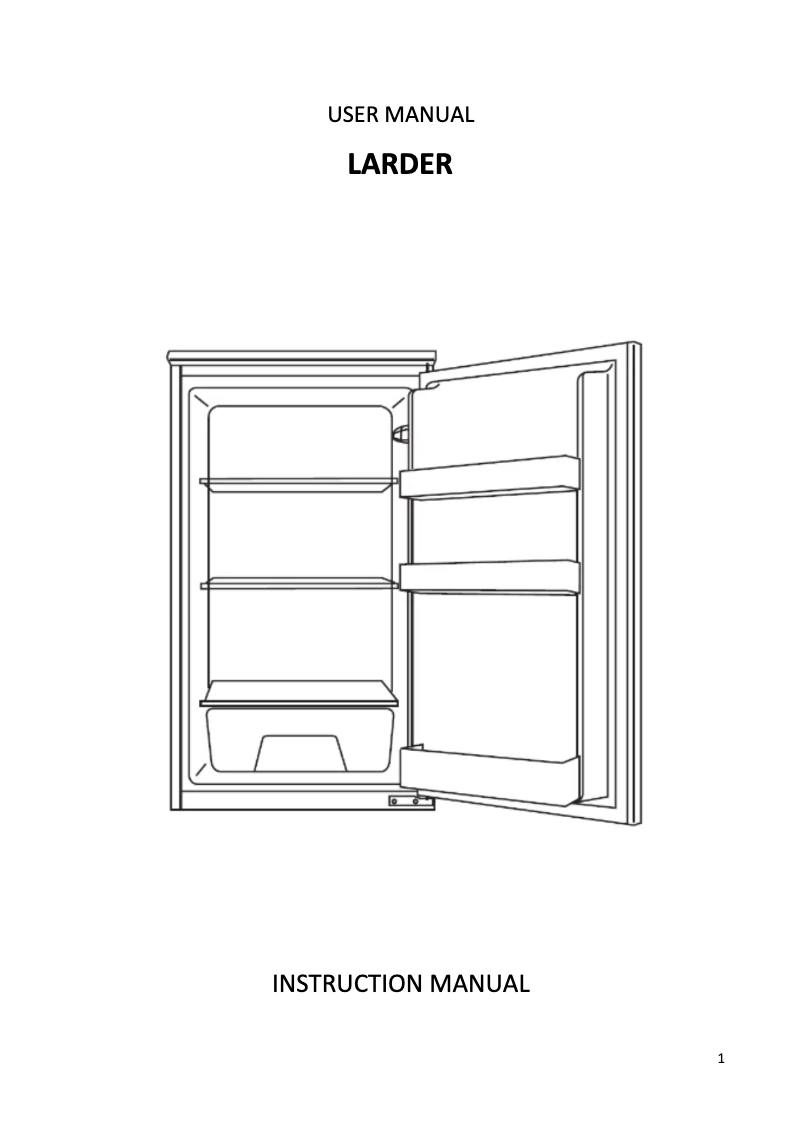First page image of the manual for RBLP 170 NS/N