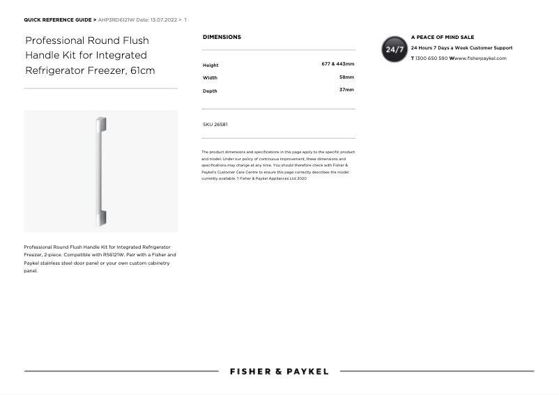 First page image of the manual for AHP3RD6121W