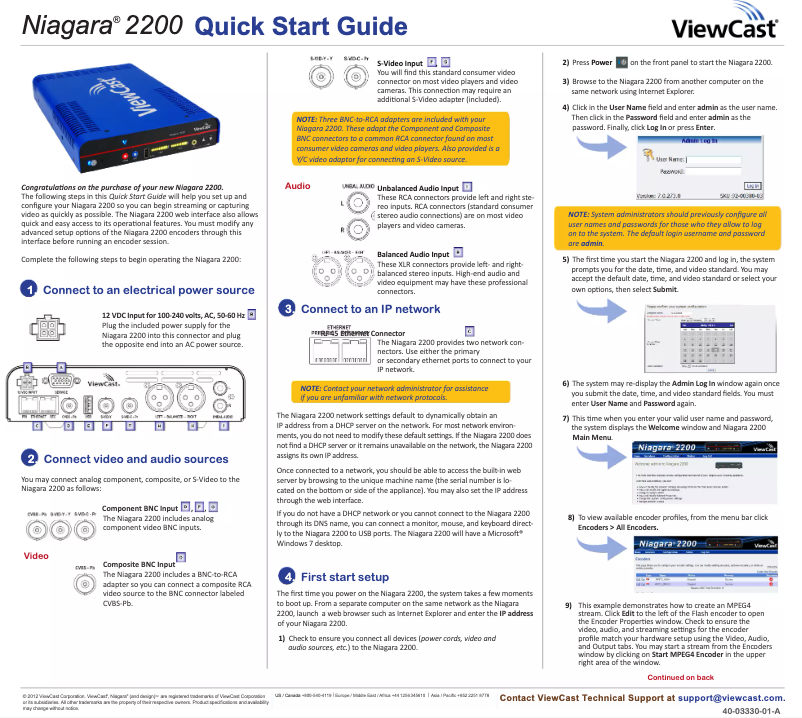 Image de la première page du manuel de l'appareil 2200
