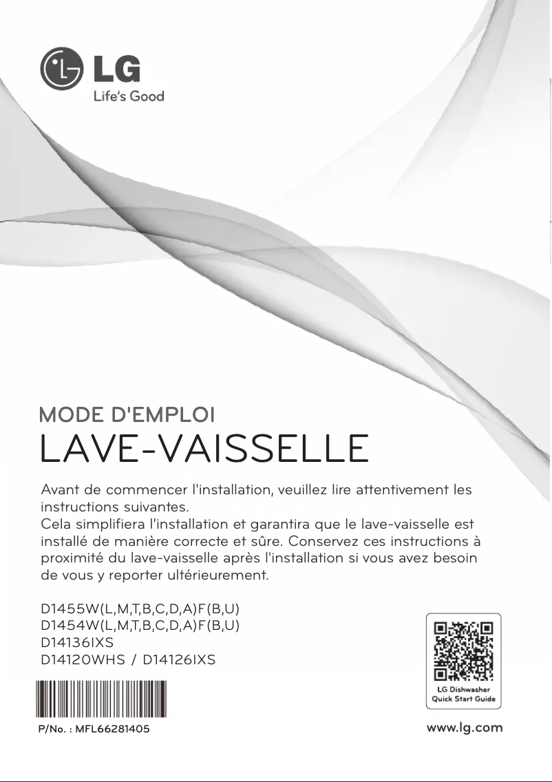 First page image of the manual for D14136IXS