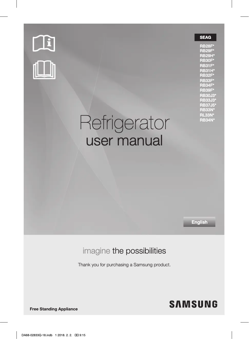 First page image of the manual for RB31HER2CSA