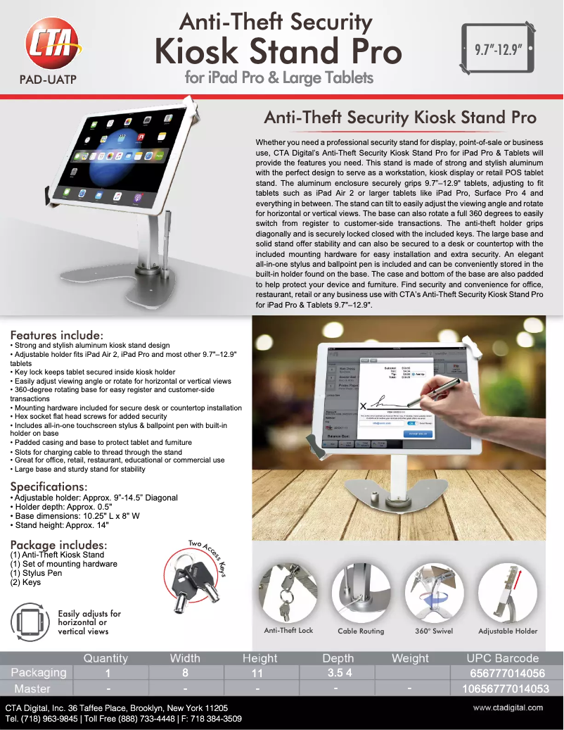 First page image of the manual for PAD-UATP