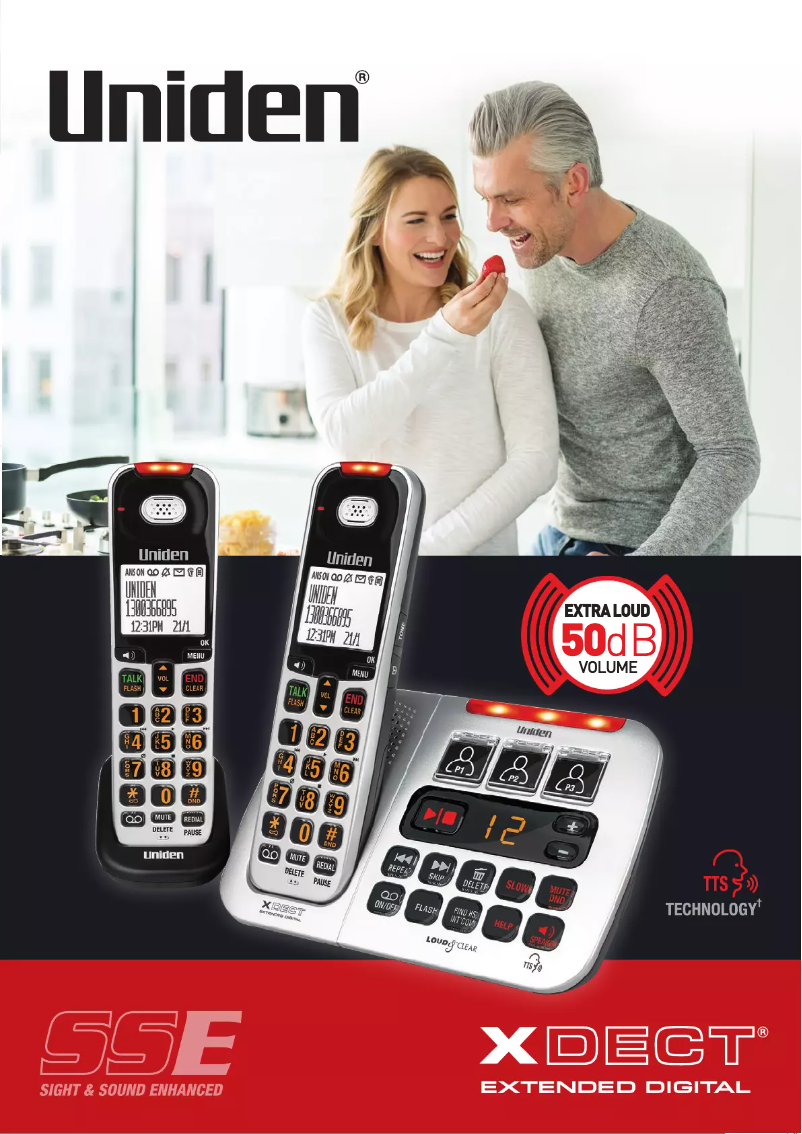 Page 1 of the manual Brochure Uniden SS E45