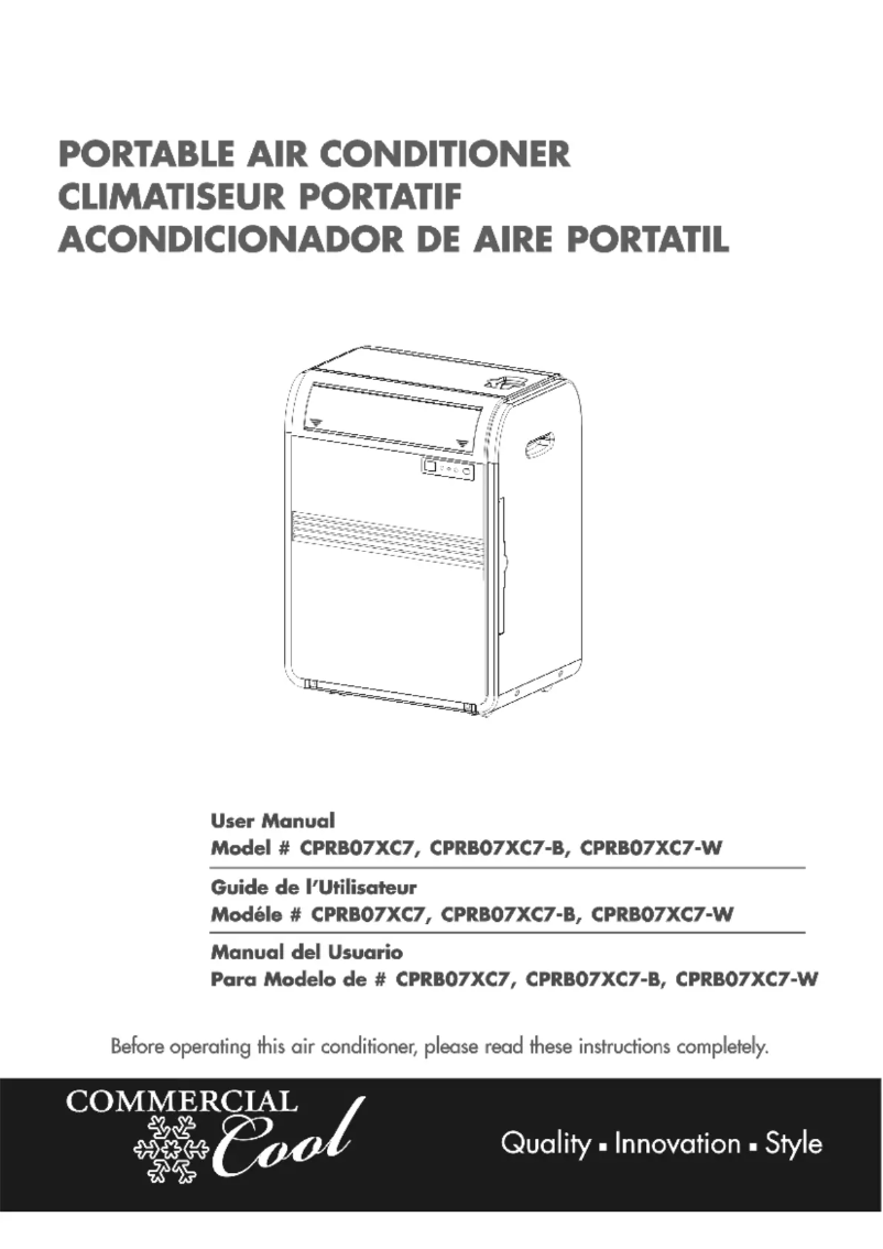 Page 1 of the manual User Manual Commercial Cool CPRB07XC7-W