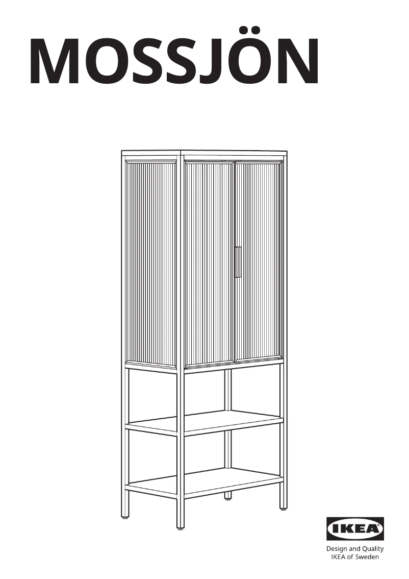 First page image of the manual for MOSSJÖN 605.731.71