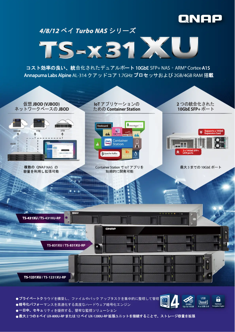 First page image of the manual for TS-1231XU-RP