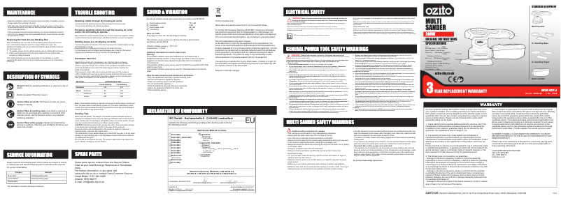 First page image of the manual for MSK-001U